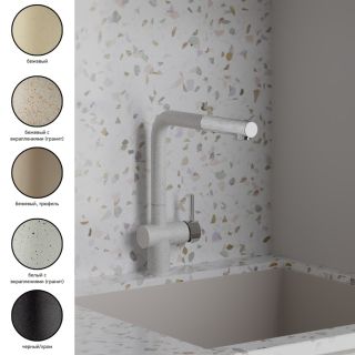 Смеситель для кухни Paini Cox HD44566CR1KM metallic black